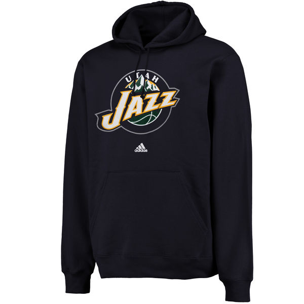 Utah Jazz Logo Pullover Hoodie Sweatshirt - Navy
