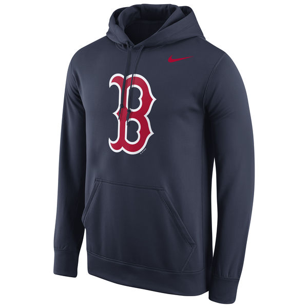 Boston Red Sox Nike Logo Performance Pullover Hoodie - Navy