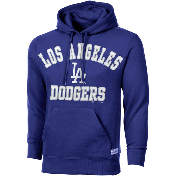 L.A. Dodgers Stitches Fastball Fleece Pullover Hoodie  Navy Blue