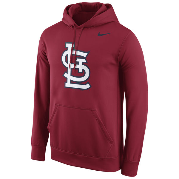 St. Louis Cardinals Nike Logo Performance Pullover Hoodie - Red
