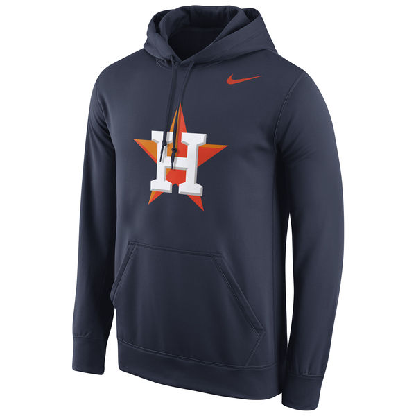 Houston Astros Nike Logo Performance Pullover Hoodie - Navy