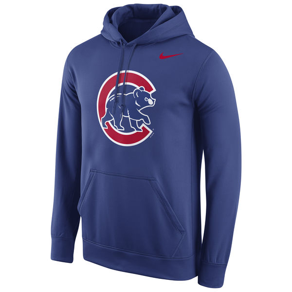 Chicago Cubs Nike Logo Performance Pullover Hoodie - Royal