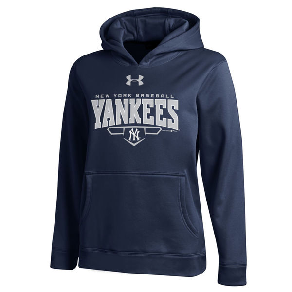 New York Yankees Under Armour Fleece Hoodie - Navy
