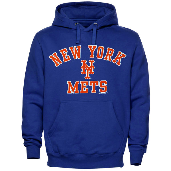 New York Mets Stitches Fastball Fleece Pullover Hoodie  Royal Blue