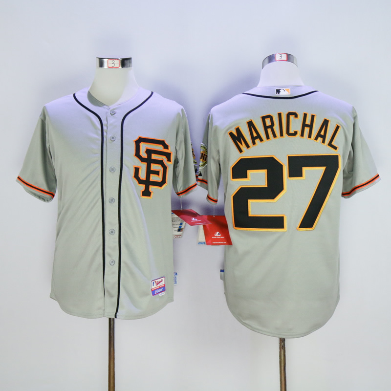 MLB San Francisco Giants #27 Marichal Grey Jersey
