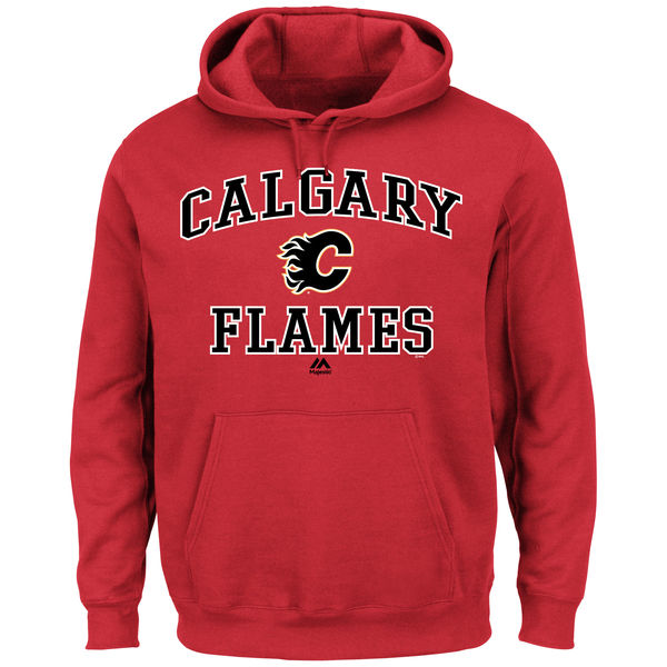 Calgary Flames Majestic Heart & Soul Hoodie - Red