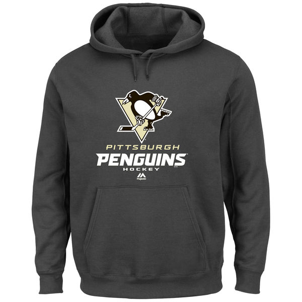 Majestic Pittsburgh Penguins Big & Tall Critical Victory Pullover Hoodie - Black