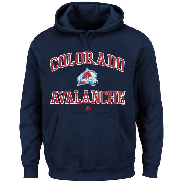 Colorado Avalanche Majestic Heart & Soul Hoodie - Navy Blue