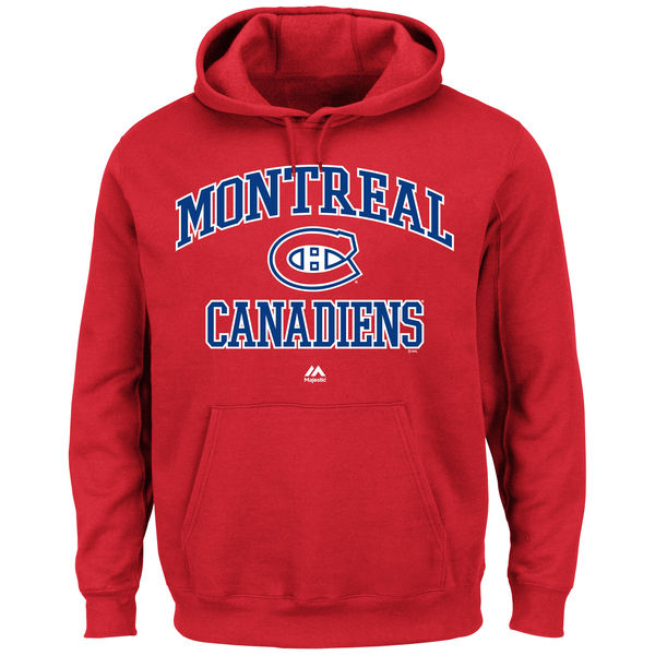 Montreal Canadiens Top Shelf Pullover Hoodie - Red