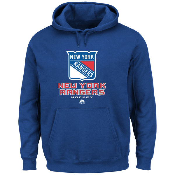 Majsetic New York Rangers Critical Victory VIII Pullover Hoodie - Royal Blue