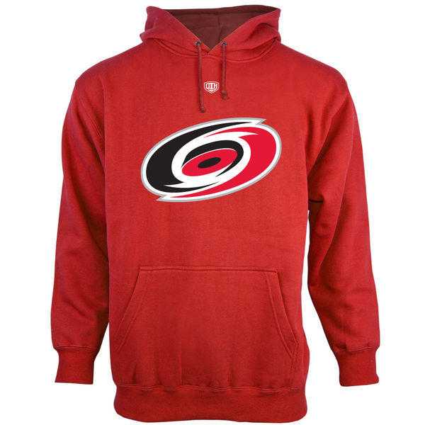Carolina Hurricanes Old Time Hockey Big Logo with Crest Pullover Hoodie  Red