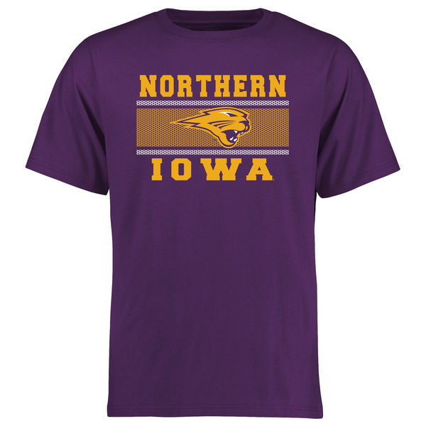 Northern Iowa Panthers Big & Tall Micro Mesh T-Shirt - Purple 