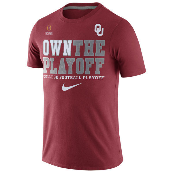 Oklahoma Sooners Nike 2016 College Football Playoff Bound Own the Playoff T-Shirt - Crimson 