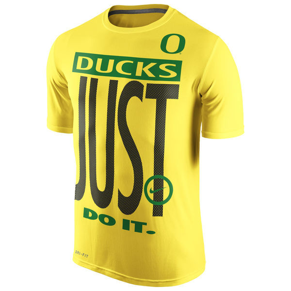 Oregon Ducks Nike Legend Just Do It Performance T-Shirt - Yellow 