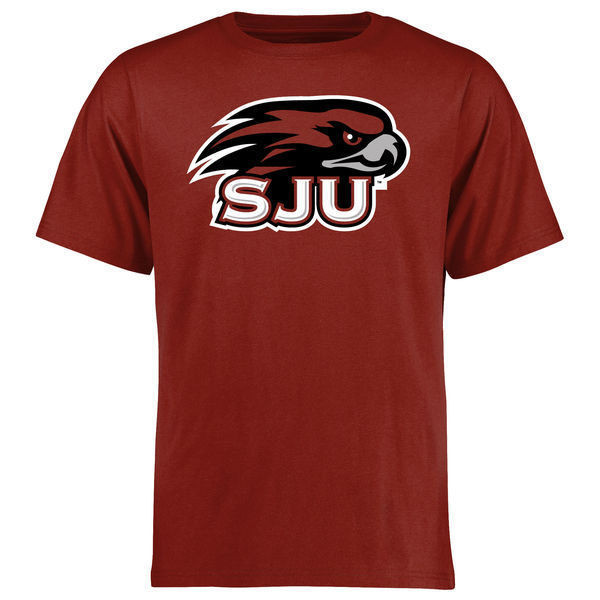 Saint Josephs Hawks Alternate Logo One T-Shirt - Cardinal 