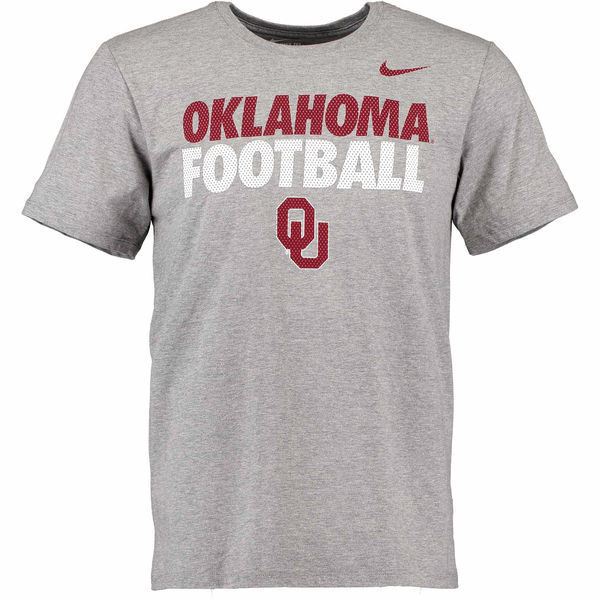 Oklahoma Sooners Nike Practice T-Shirt - Gray 
