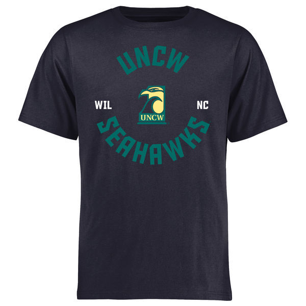 UNC Wilmington Seahawks Big & Tall Pumped Up T-Shirt - Navy 
