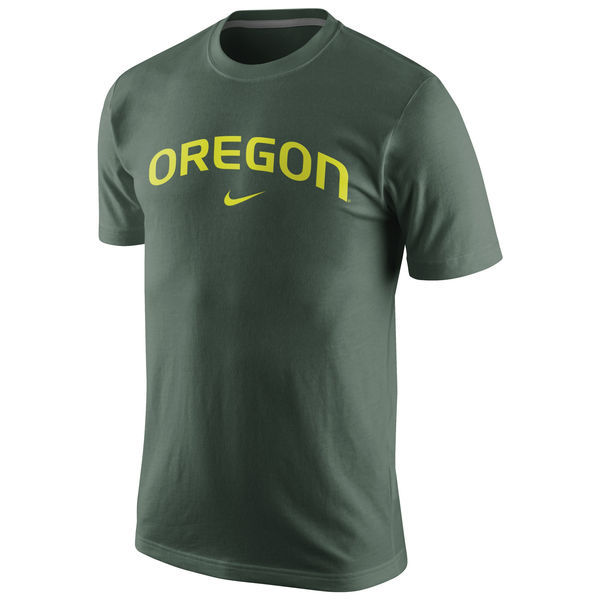 Nike Oregon Ducks College Wordmark T-Shirt - Green 