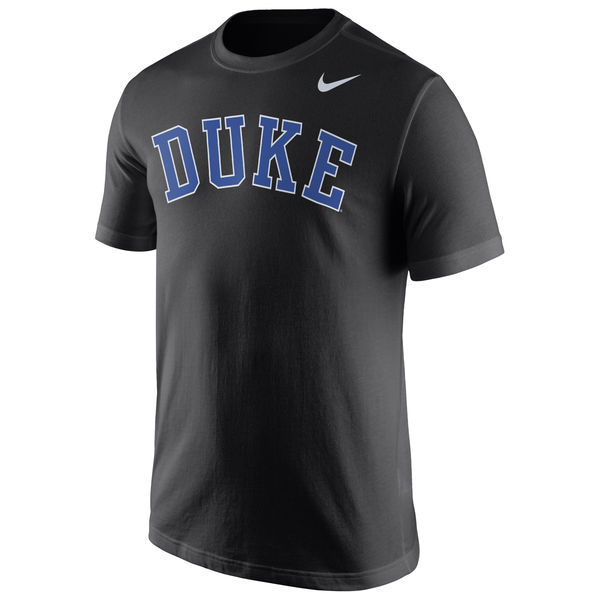 Duke Blue Devils Nike Wordmark T-Shirt - Black 