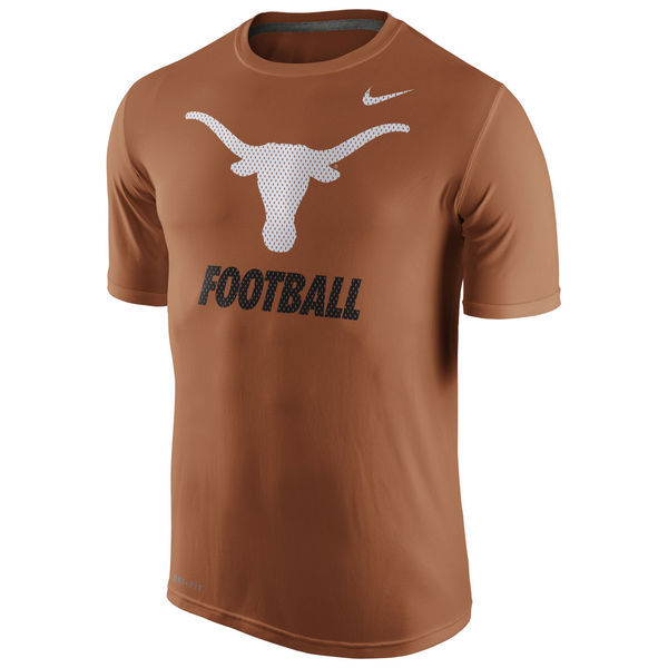 Texas Longhorns Nike Sideline Legend Logo Performance T-Shirt - Orange 