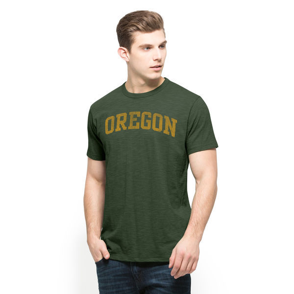Oregon Ducks 47 Brand Vintage School Name Scrum T-Shirt - Green