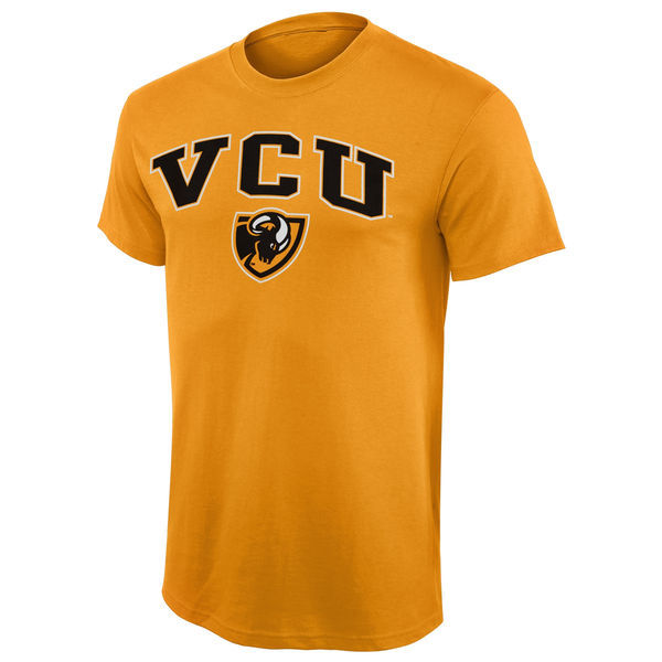 VCU Rams Arch Over Logo T-Shirt - Gold 