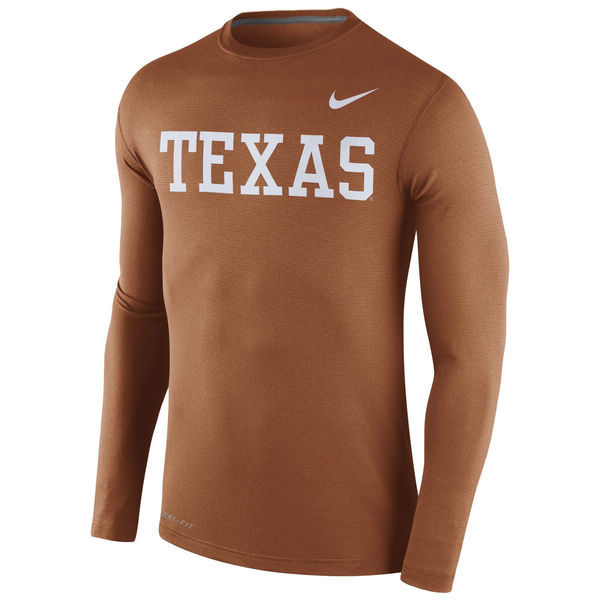 Texas Longhorns Nike Stadium Dri-FIT Touch Long Sleeve Top - Tex Orange 