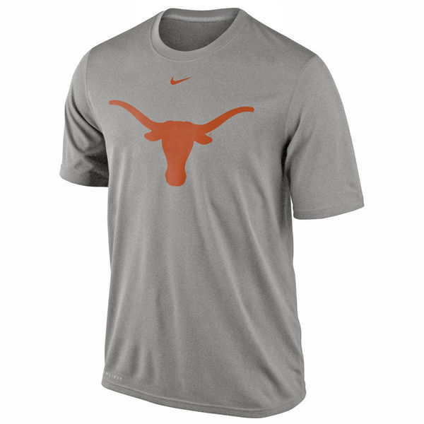 Nike Texas Longhorns Logo Legend Dri-FIT Performance T-Shirt - Gray 