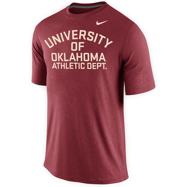 Oklahoma Sooners Nike Launch Performance T-Shirt - Crimson 