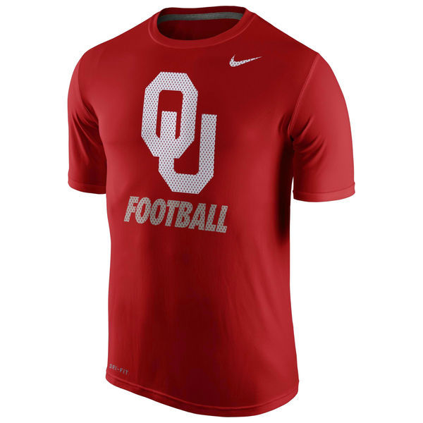 Oklahoma Sooners Nike Sideline Legend Logo Performance T-Shirt - Crimson 
