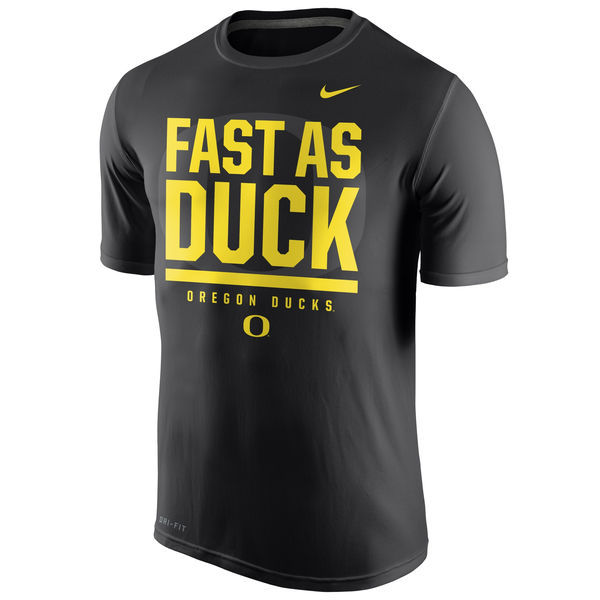 Oregon Ducks Nike Local Verbiage Fast As Duck Dri-FIT T-Shirt - Black 