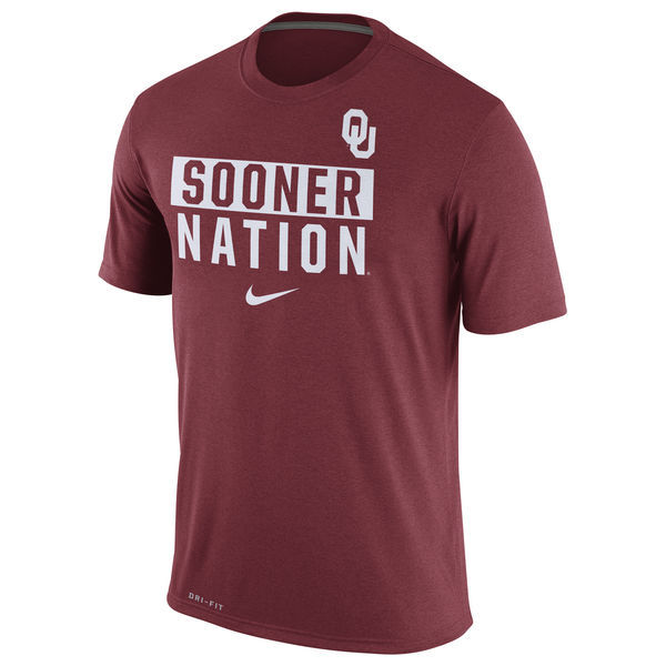 Oklahoma Sooners Nike Nation Legend Local Verbiage Dri-FIT T-Shirt - Crimson 