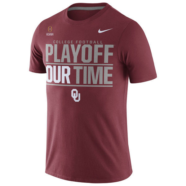 Oklahoma Sooners Nike 2016 College Football Playoff Bound Our Time T-Shirt - Crimson 