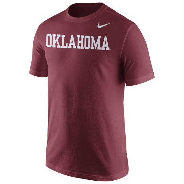 Oklahoma Sooners Nike Wordmark T-Shirt - Crimson 