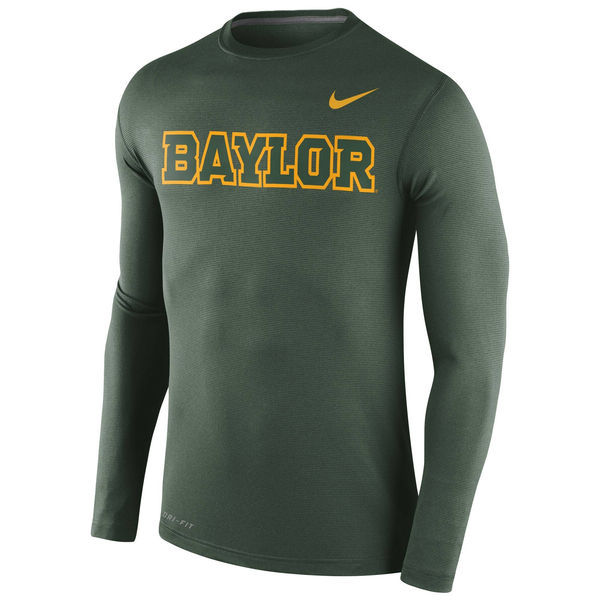 Baylor Bears Nike Stadium Dri-FIT Touch Long Sleeve Top - Green 