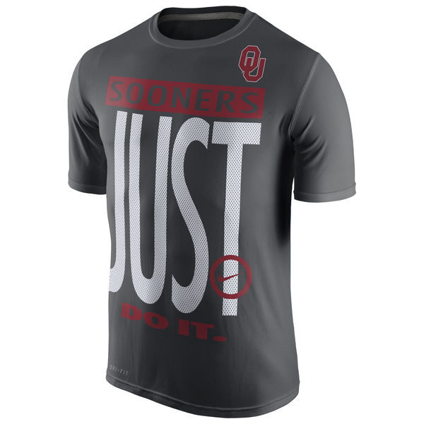 Oklahoma Sooners Nike Legend Just Do It Performance T-Shirt - Anthracite 