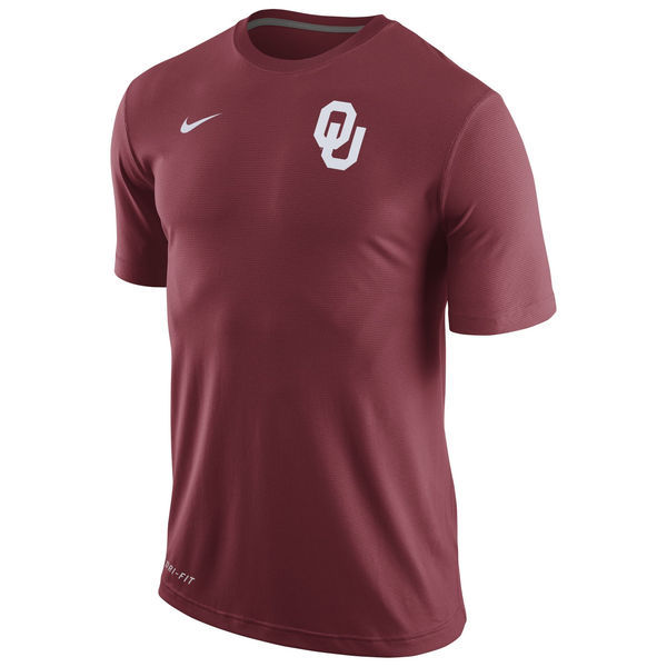 Oklahoma Sooners Nike Stadium Dri-FIT Touch Top - Crimson 