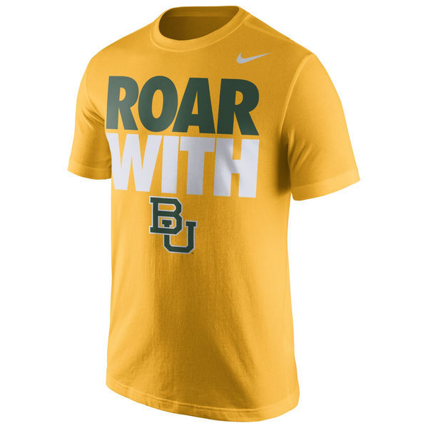 Baylor Bears Nike With It T-Shirt - Gold 