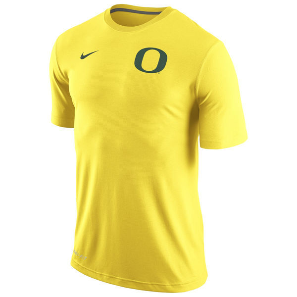 Oregon Ducks Nike Stadium Dri-FIT Touch Top - Yellow 