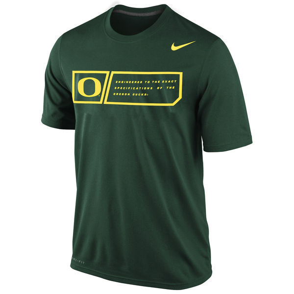 Nike Oregon Ducks Training Day Legend Dri-FIT Performance T-Shirt - Green 