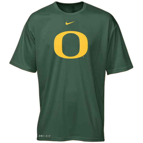 Nike Oregon Ducks Logo Legend Dri-FIT Performance T-Shirt - Green