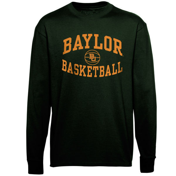 Baylor Bears Reversal Basketball Long Sleeve T-Shirt - Green 