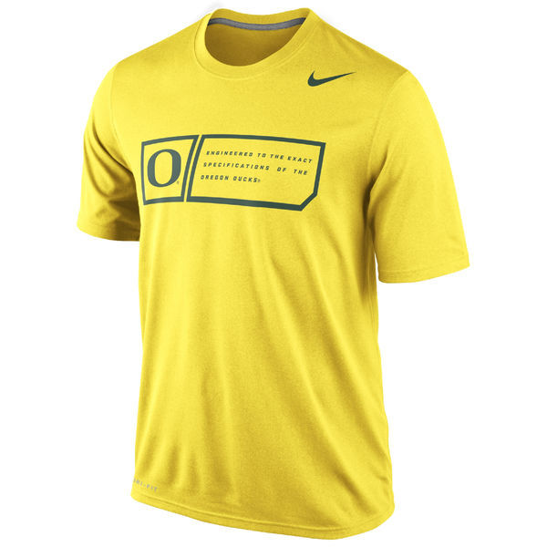 Nike Oregon Ducks Training Day Legend Dri-FIT Performance T-Shirt - Yellow 