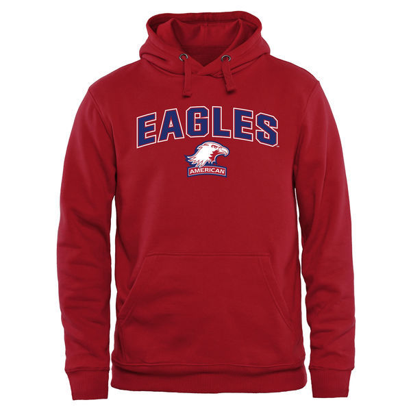 American Eagles Proud Mascot Pullover Hoodie - Red 