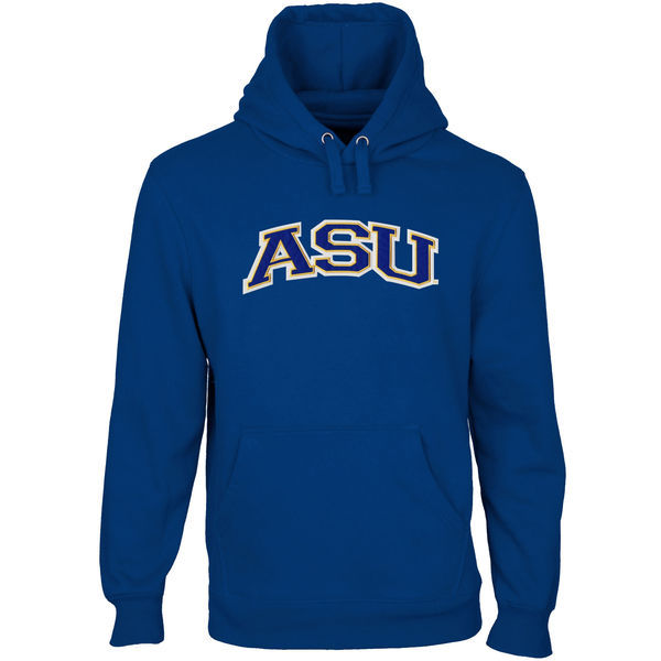 Angelo State Rams Arch Name Pullover Hoodie - Royal Blue 