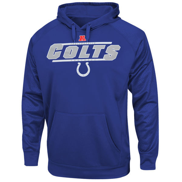 Indianapolis Colts Majestic Synthetic Hoodie Sweatshirt  Royal Blue 