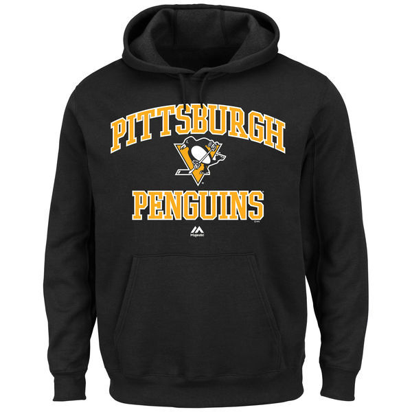 Pittsburgh Penguins Majestic Heart & Soul Hoodie - Black 