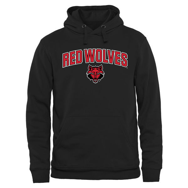 Arkansas State Red Wolves Proud Mascot Pullover Hoodie - Black 