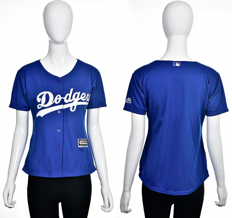 Women Los Angeles Dodgers Blank Blue Jersey