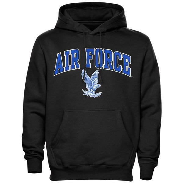 Air Force Falcons Midsize Arch Pullover Hoodie - Black 
